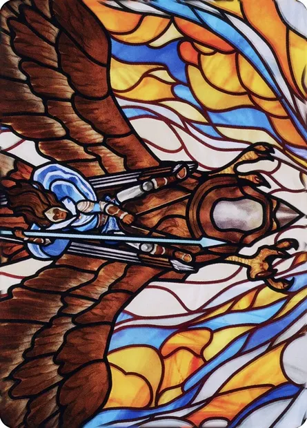 Tura Kennerüd, Skyknight // Tura Kennerüd, Skyknight, Magic card ADMU 79 — Dominaria United Art Series set