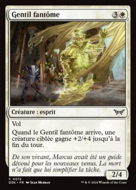 Gentil fantôme, carte Magic DSK 12 — extension Duskmourn: House of Horror