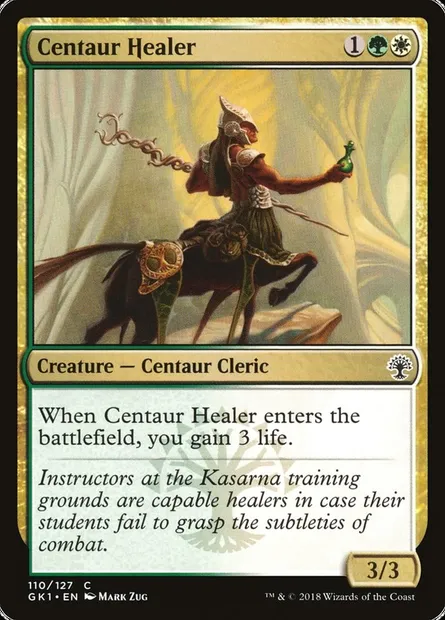 Centaur Healer, Magic card GK1 110 — GRN Guild Kit set