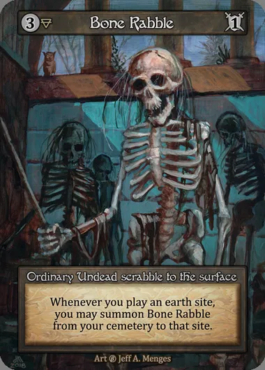 Bone Rabble, carte Sorcery BET 030 — extension Beta
