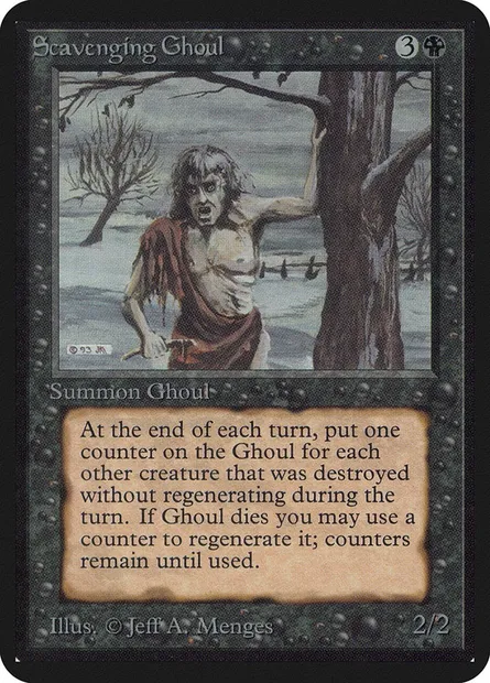 Scavenging Ghoul, Magic card LEA 126 — Limited Edition Alpha set