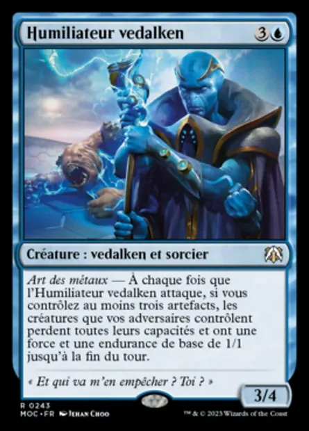 Humiliateur vedalken, carte Magic MOC 243 — extension March of the Machine Commander