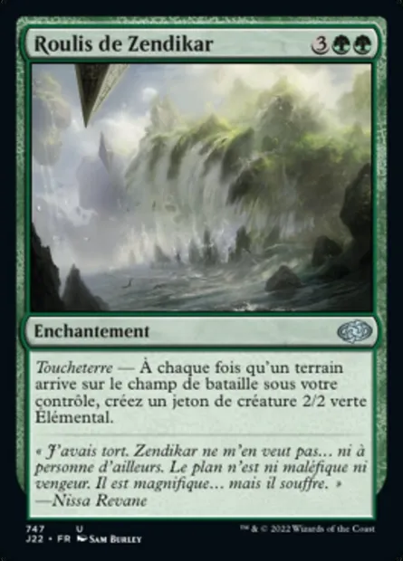 Roulis de Zendikar, carte Magic J22 747 — extension Jumpstart 2022
