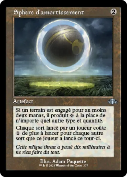 Sphère d'amortissement, carte Magic DMR 377 — extension Dominaria Remastered