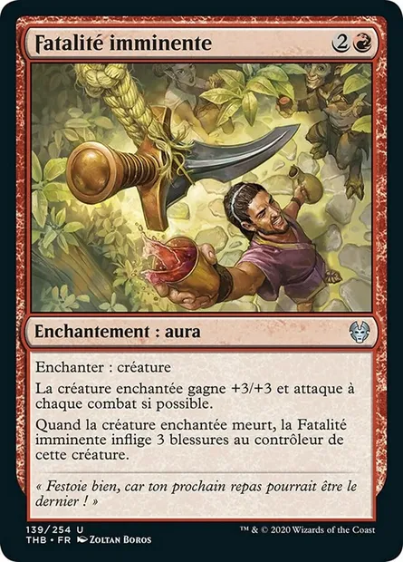Fatalité imminente, carte Magic THB 139 — extension Theros Beyond Death