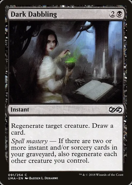 Obscure expérimentation, carte Magic UMA 91 — extension Ultimate Masters