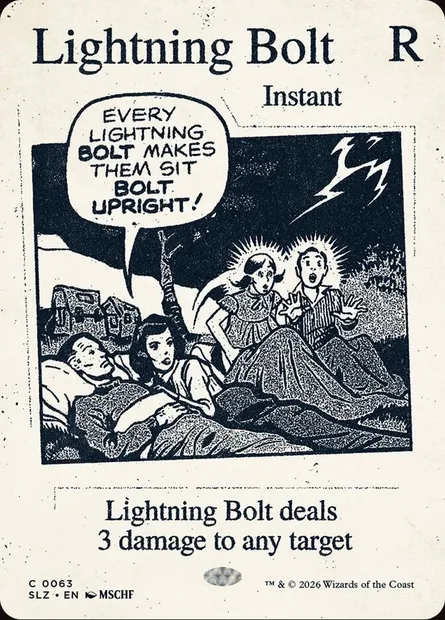 Lightning Bolt, Magic card SLZ 63 — The Zeta Set set