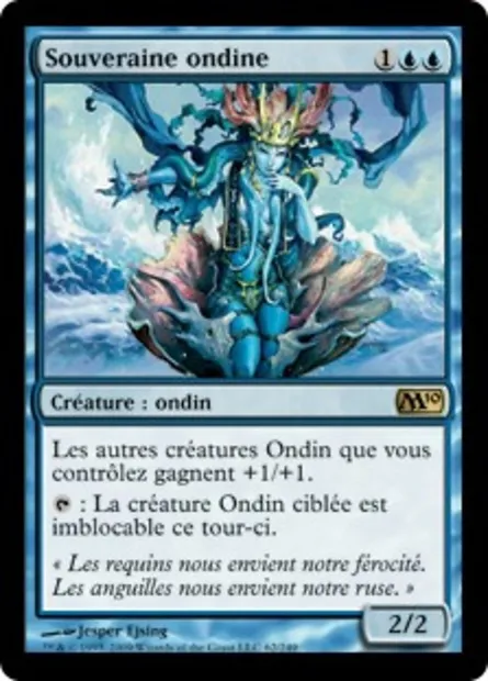 Souveraine ondine, carte Magic M10 62 — extension Magic 2010