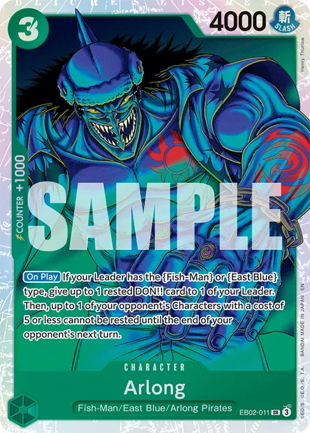 Arlong, One Piece card EB02-011 — Anime 25th Collection set