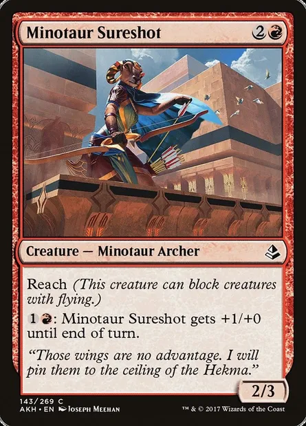 Minotaur Sureshot, Magic card AKH 143 — Amonkhet set