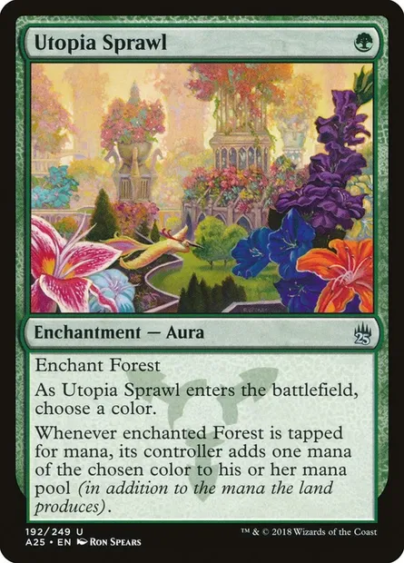 Utopia Sprawl, Magic card A25 192 — Masters 25 set