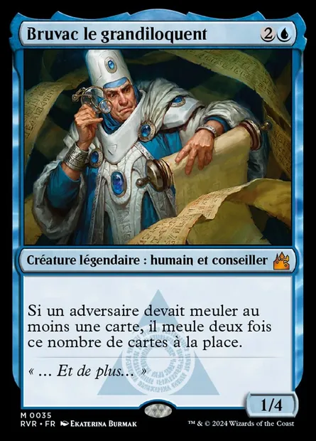 Bruvac le grandiloquent, carte Magic RVR 35 — extension Ravnica Remastered