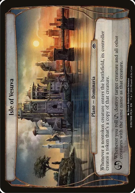 Île de Vésuva, carte Magic OPCA 39 — extension Planechase Anthology Planes