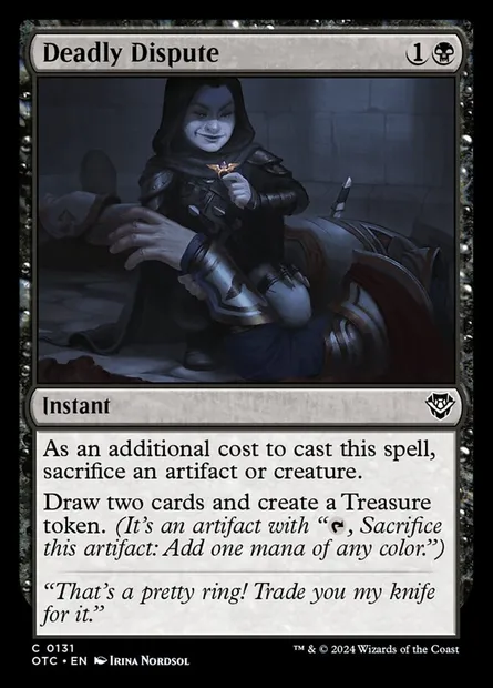 Deadly Dispute, Magic card OTC 131 — Outlaws of Thunder Junction Commander set