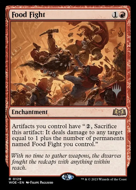 Tournée générale !, carte Magic PWOE 129p — extension Wilds of Eldraine Promos