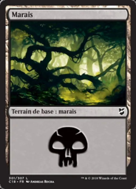 Marais, carte Magic C18 301 — extension Commander 2018