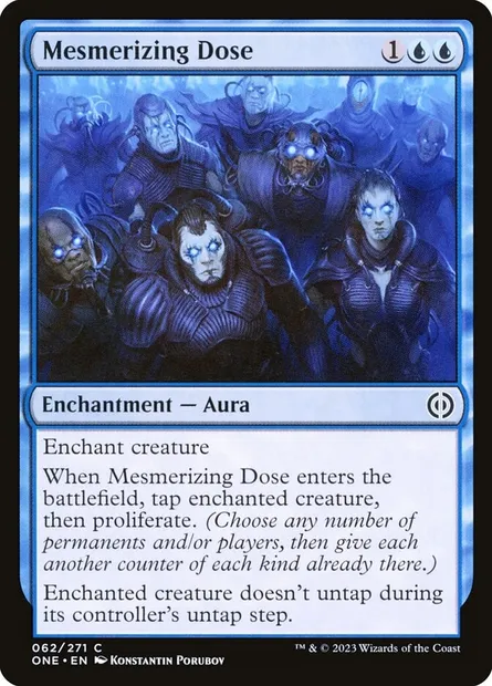 Mesmerizing Dose, Magic card ONE 62 — Phyrexia: All Will Be One set