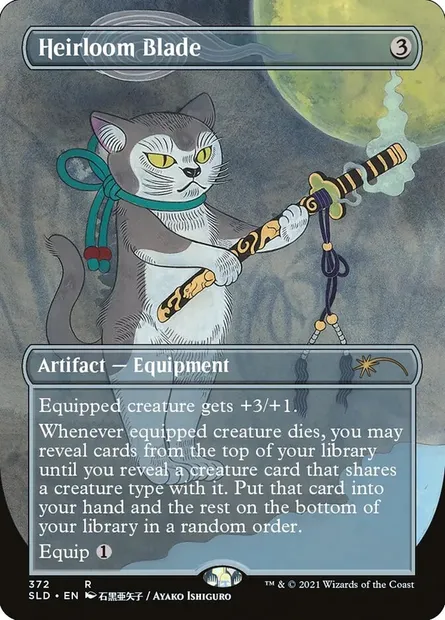 Heirloom Blade, Magic card SLD 372 — Secret Lair Drop set