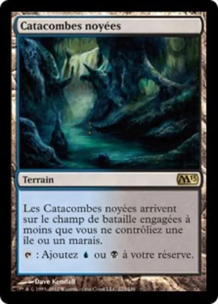Catacombes noyées, carte Magic M13 223 — extension Magic 2013