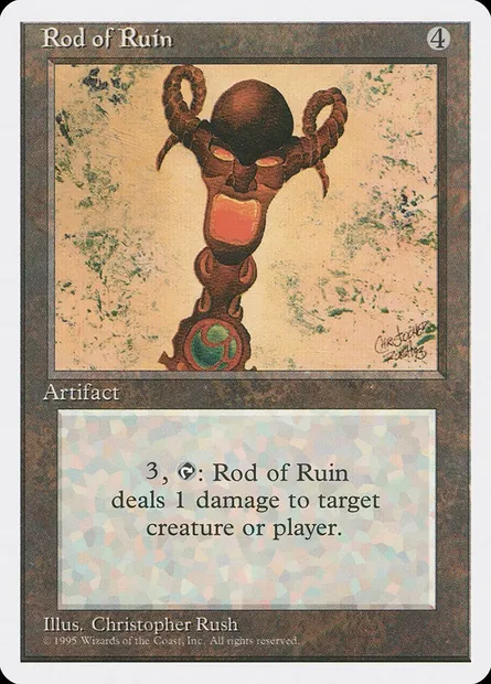 Rod of Ruin, Magic card 4ED 344 — Fourth Edition set