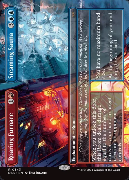 Roaring Furnace // Steaming Sauna, Magic card DSK 343 — Duskmourn: House of Horror set