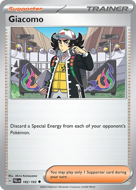 Giacomo, Pokémon card PAL 182 — Paldea Evolved set
