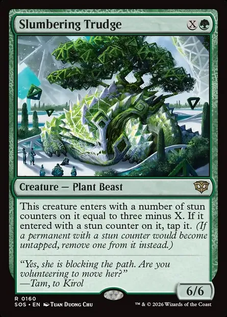Slumbering Trudge, Magic card SOS 160 — Secrets of Strixhaven set