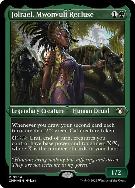 Jolrael, Mwonvuli Recluse, Magic card CMM 564 — Commander Masters set