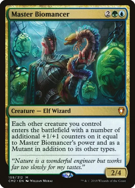 Maître biomancien, carte Magic CM2 159 — extension Commander Anthology Volume II
