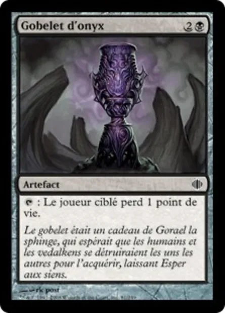 Gobelet d'onyx, carte Magic ALA 81 — extension Les éclats d'Alara