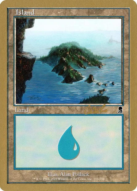 Island, Magic card WC02 cr335 — World Championship Decks 2002 set