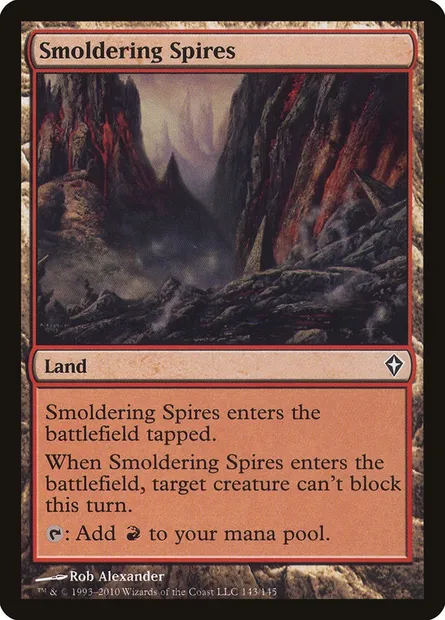 Smoldering Spires, Magic card WWK 143 — Worldwake set