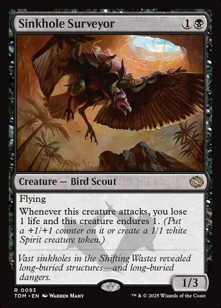Sinkhole Surveyor, Magic card TDM 93 — Tarkir: Dragonstorm set