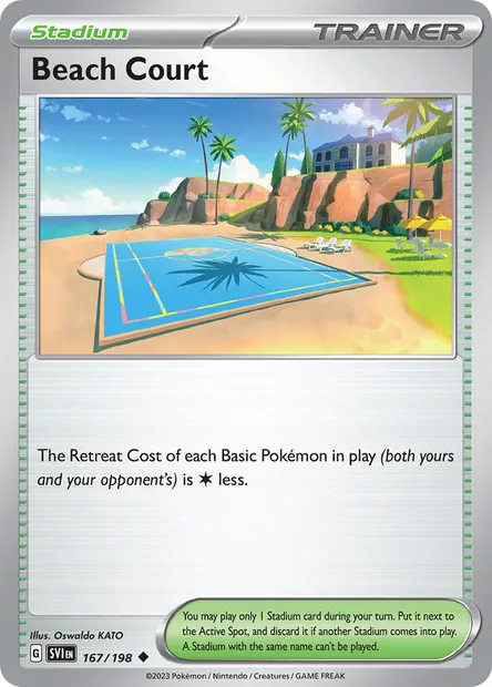 Beach Court, Pokémon card SVI 167 — Scarlet & Violet set
