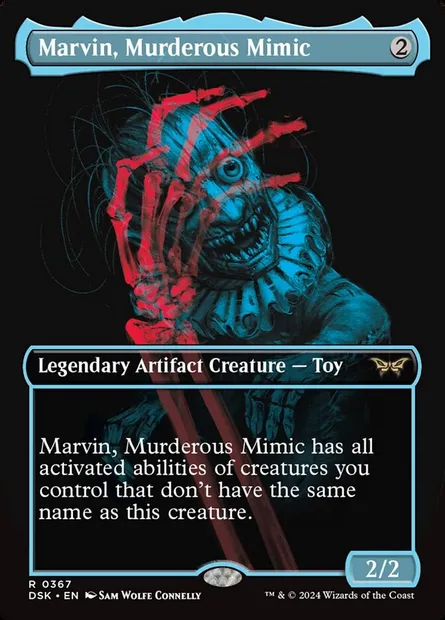 Marvin, Murderous Mimic, Magic card DSK 367 — Duskmourn: House of Horror set