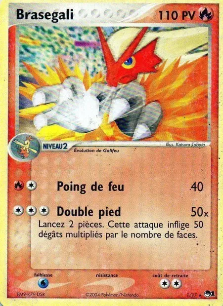 Braségali, carte Pokémon P1 1 — extension POP Série 1