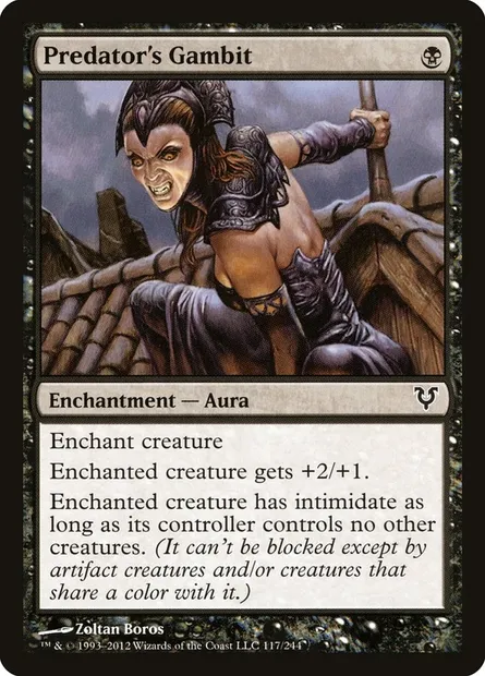 Predator's Gambit, Magic card AVR 117 — Avacyn Restored set