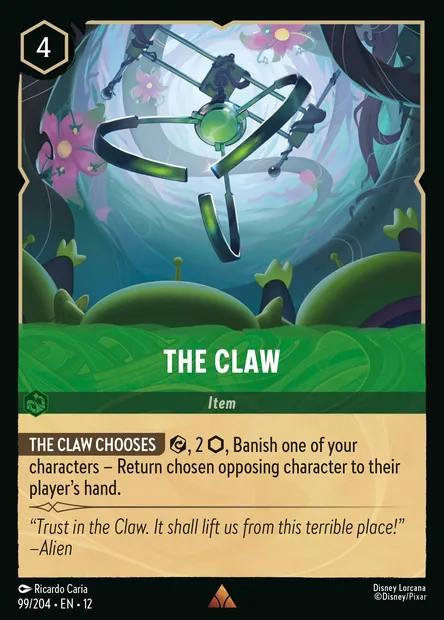 The Claw, Disney Lorcana card CH12-099 — Wilds Unknown set