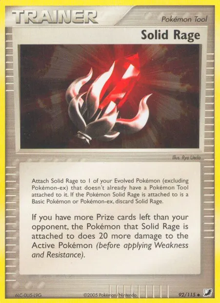 Solid Rage, Pokémon card UF 92 — Unseen Forces set