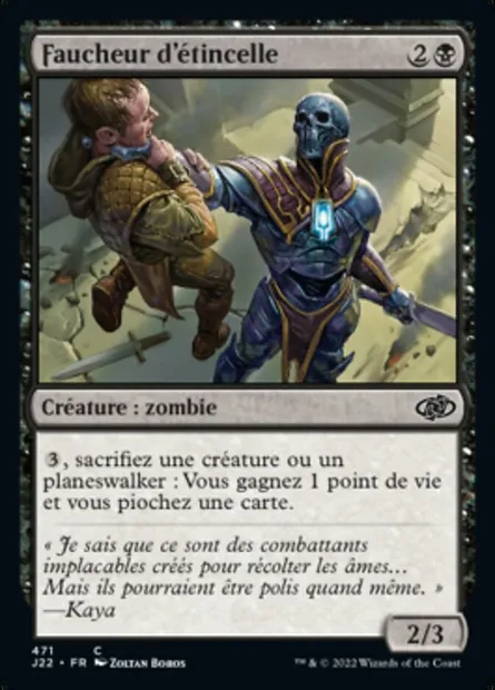 Faucheur d'étincelle, carte Magic J22 471 — extension Jumpstart 2022