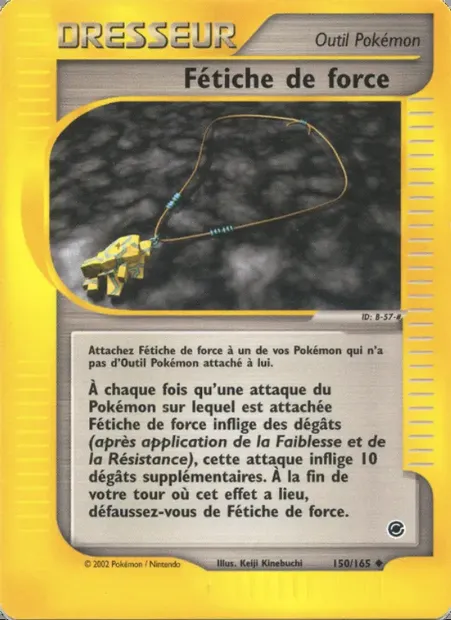 Fétiche de force, carte Pokémon EX 150 — extension Expedition