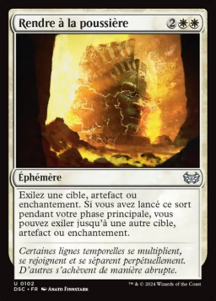 Rendre à la poussière, carte Magic DSC 102 — extension Duskmourn: House of Horror Commander
