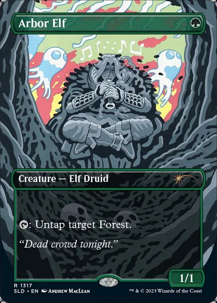 Arbor Elf, Magic card SLD 1317 — Secret Lair Drop set