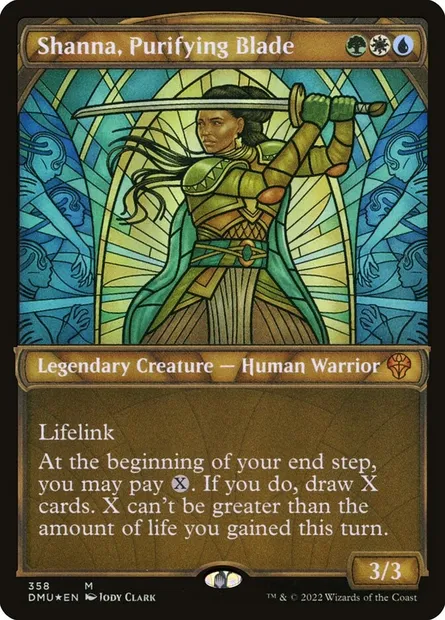 Shanna, Purifying Blade, Magic card DMU 358 — Dominaria United set