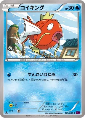 Magikarp, Pokémon card XY7 019 — Bandit Ring set