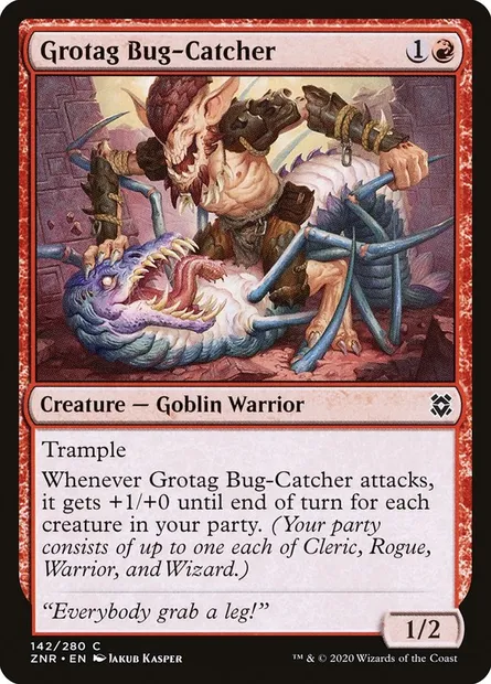 Grotag Bug-Catcher, Magic card ZNR 142 — Zendikar Rising set