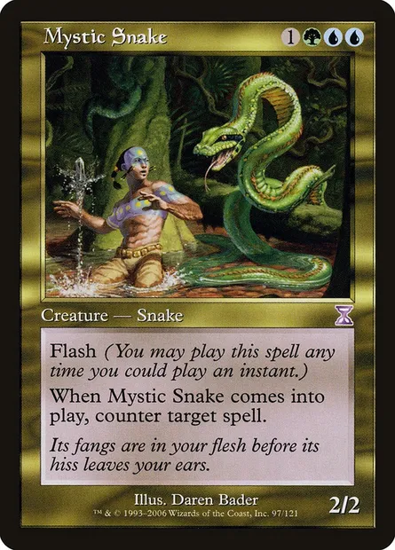 Mystic Snake, Magic card TSB 97 — Time Spiral Timeshifted set