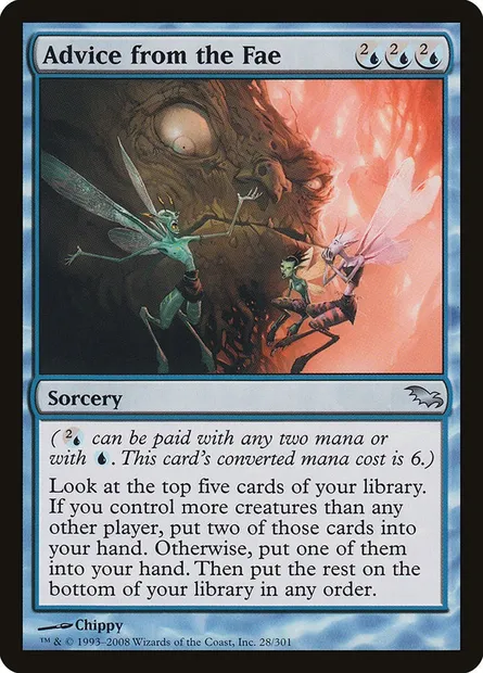 Advice from the Fae, Magic card SHM 28 — Shadowmoor set