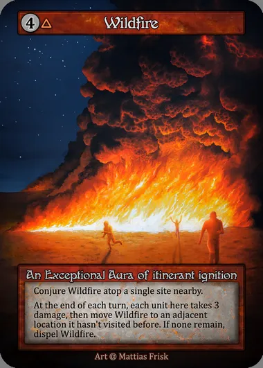 Wildfire, carte Sorcery ALP 290 — extension Alpha