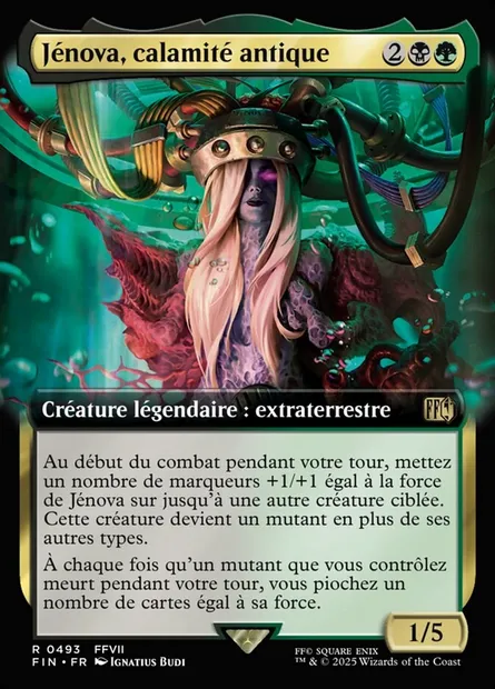 Jénova, calamité antique, carte Magic FIN 493 — extension Final Fantasy